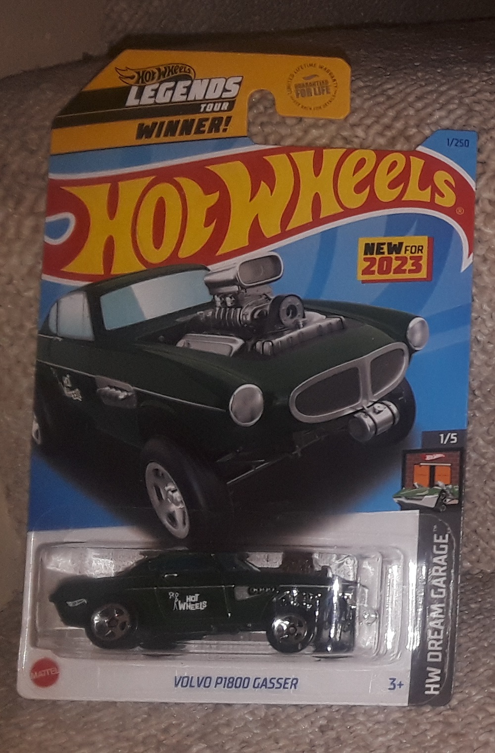 Hot Wheels 1/250 Volvo P1800 Gasser 1/5 HW Dream Garage